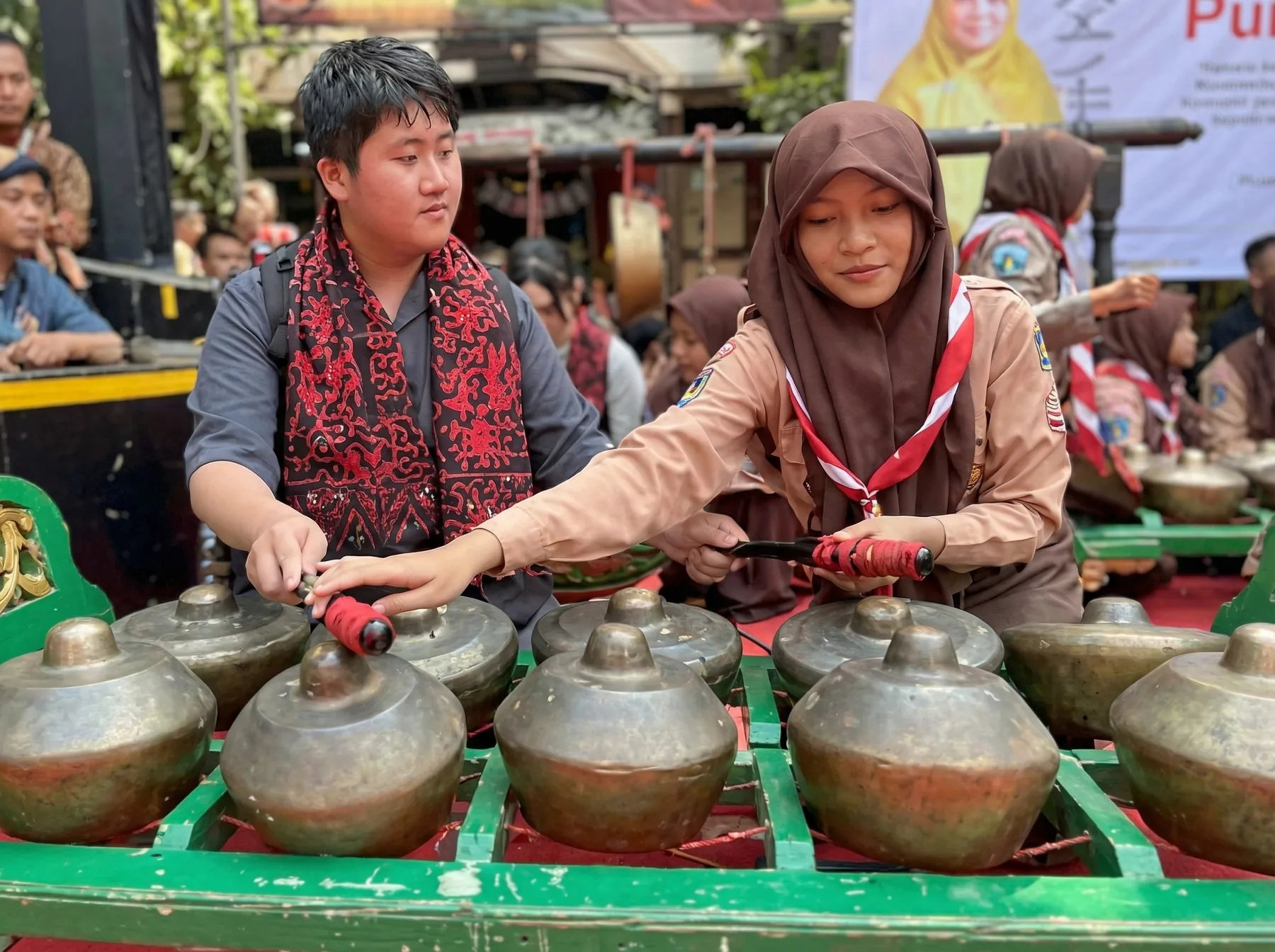 ガムラン楽器の演奏体験