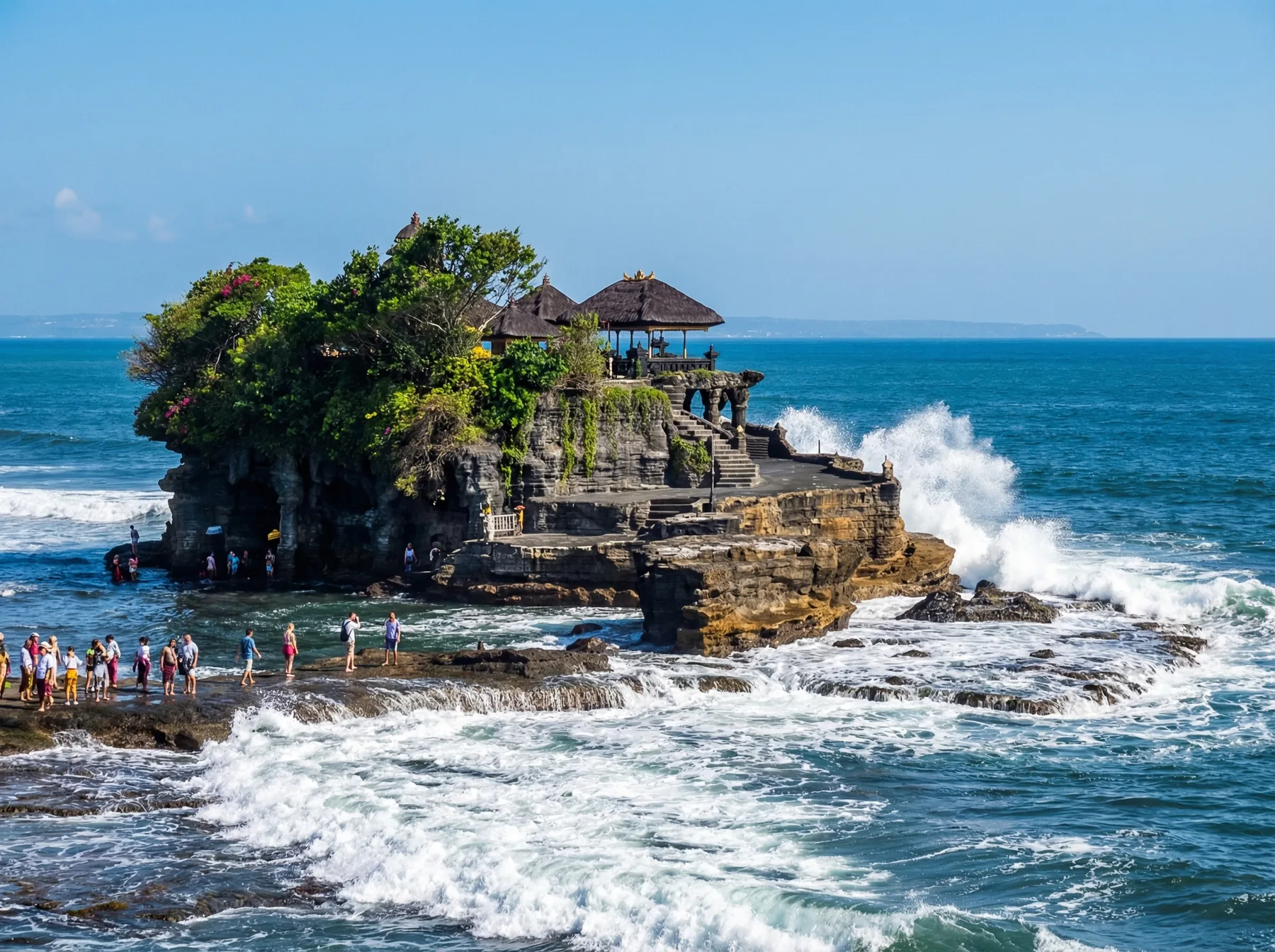 タナロット寺院の壮大な風景